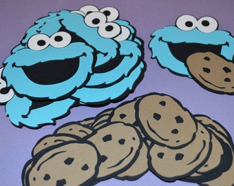 Cookie Monster Die Cuts 2 Cookie Monster Cut Outs