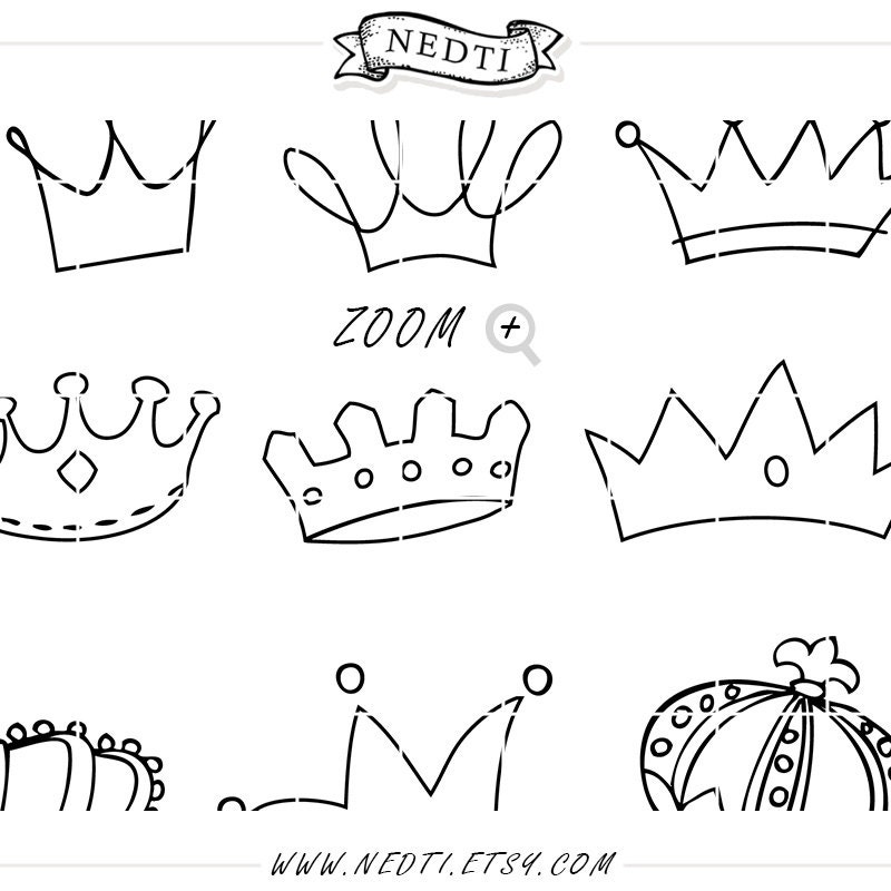 Корона картинка карандашом