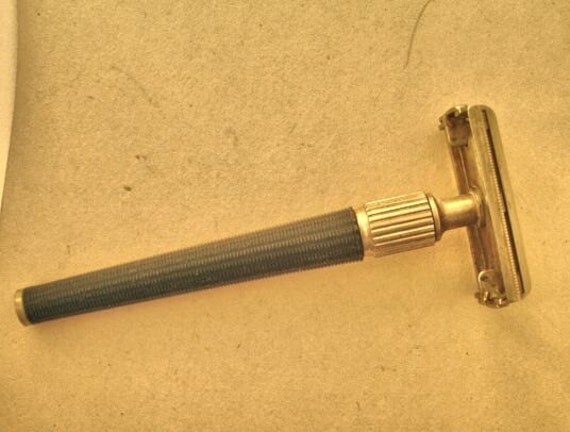 Vintage 1970 Gillette S2 Razor Black Handle Men Razors