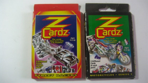 10 rare new Z Cardz 3d puzzle cards RACING series Street