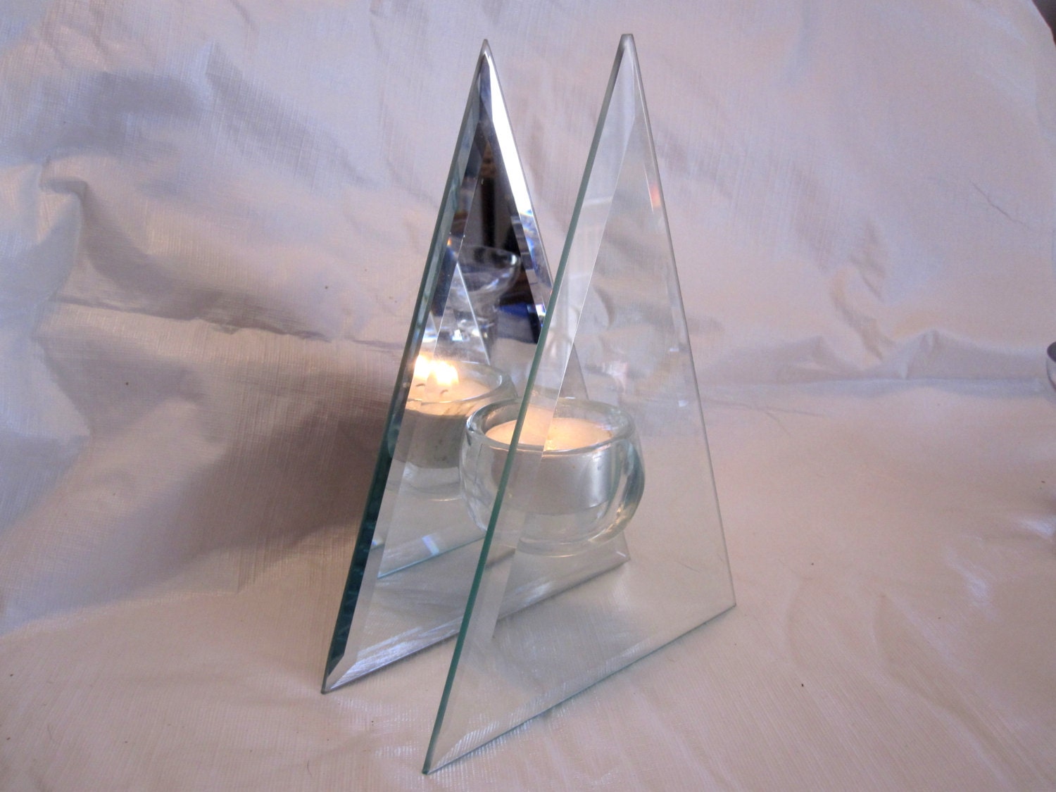 Mirrored Votive Candle Holder by PoppyLesti on Etsy