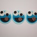 MONSTER  -  Fondant Cupcake Tops - 1 Dozen