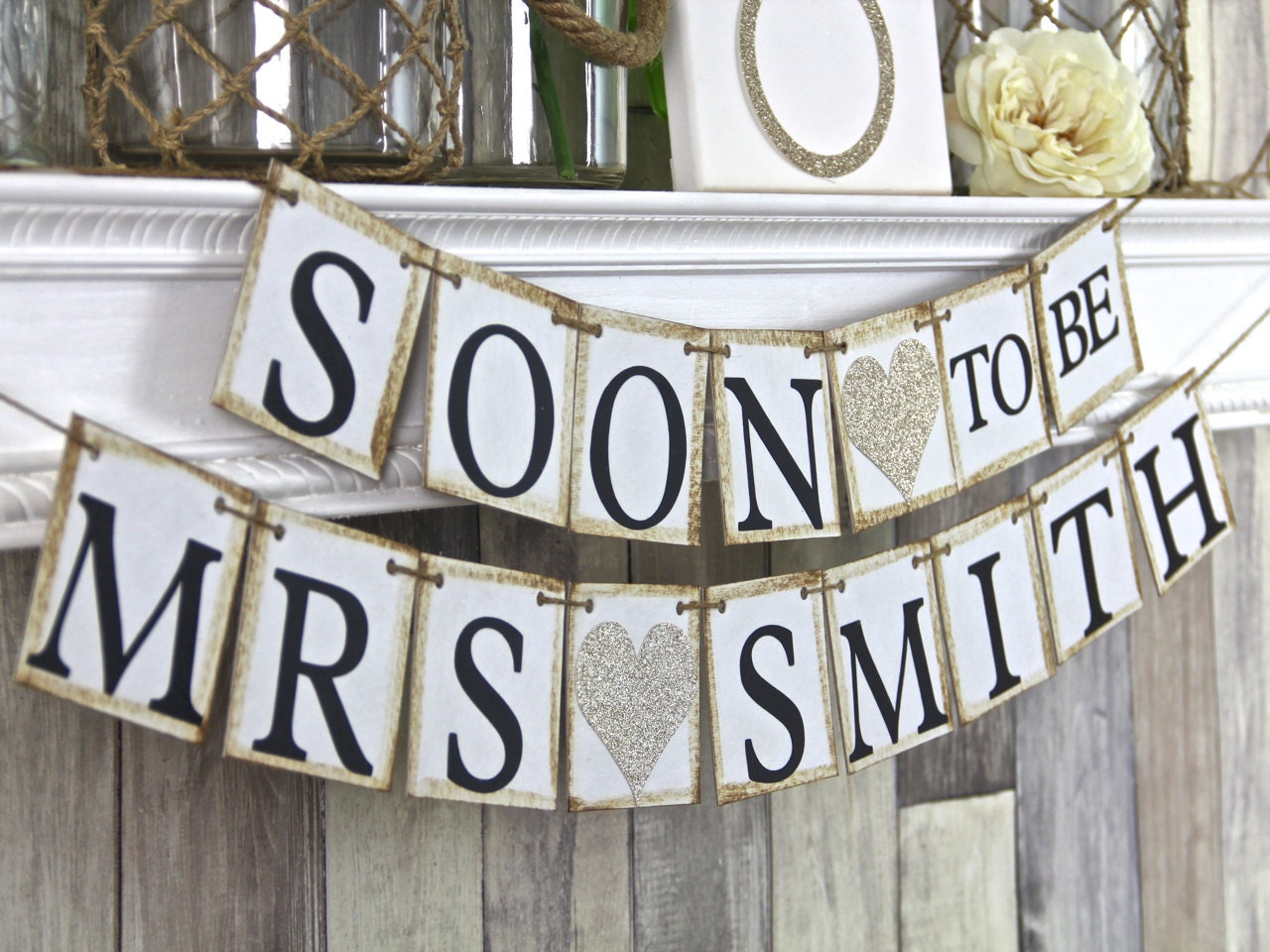 Bridal Shower Banner Bridal Shower Decor Soon to be Banner