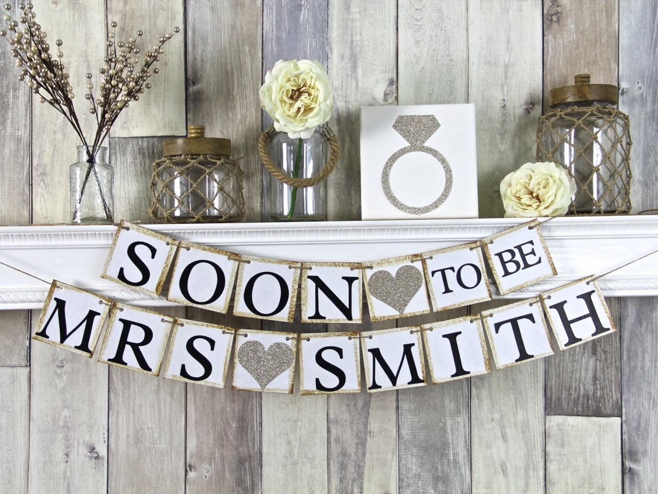 Bridal Shower Banner Bridal Shower Decor Soon To Be Banner