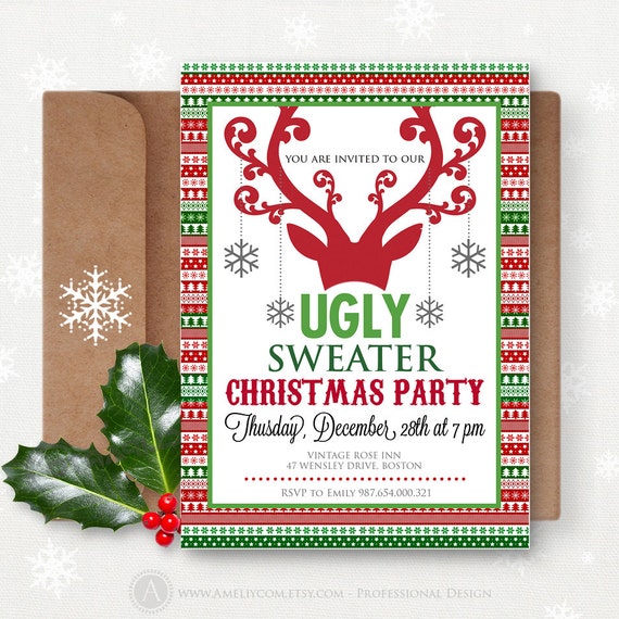 Printable 2014 Christmas Invitations 4