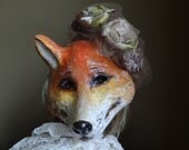 She so lovely Paper mache fox mask fox costume