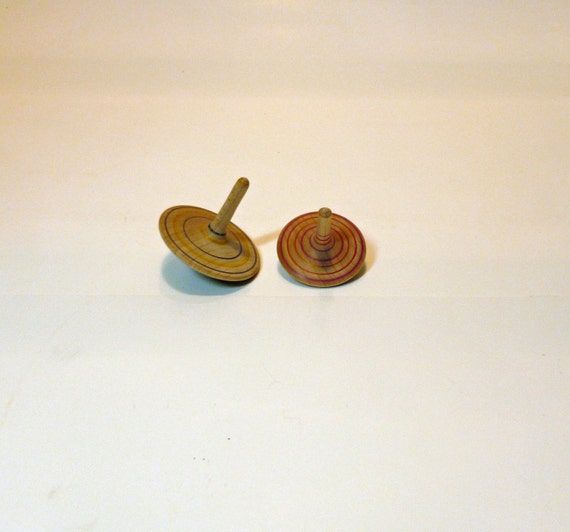 Handmade Wooden Spinning Tops