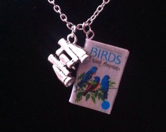 Birds of North America Mini Book Necklace