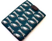 Hand Crafted Tablet Case From Licensed NFL Philadelphia Eagles Football Team Fabric /Case for: iPad, Samsung Galaxy , Google Nexus,Nook HD
