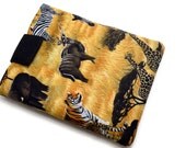 Hand Crafted Tablet Case from African Wildlife Fabric /Case for:iPad, Kindle Fire HDX, Samsung Galaxy Tab, Google Nexus, iPad Air, Nook HD