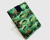 Hand Crafted Tablet Case From Fishing (Crappies) Fabric / Case for iPad, iPad Mini, Kindle Fire HD, Samsung Galaxy HD, Google Nexus, Nook HD