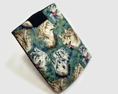 Hand Crafted Tablet Case from Wolf Fabric/ Case for iPad, iPad Mini, Kindle Fire HD, Samsung Galaxy, Nook HD, Google Nexus