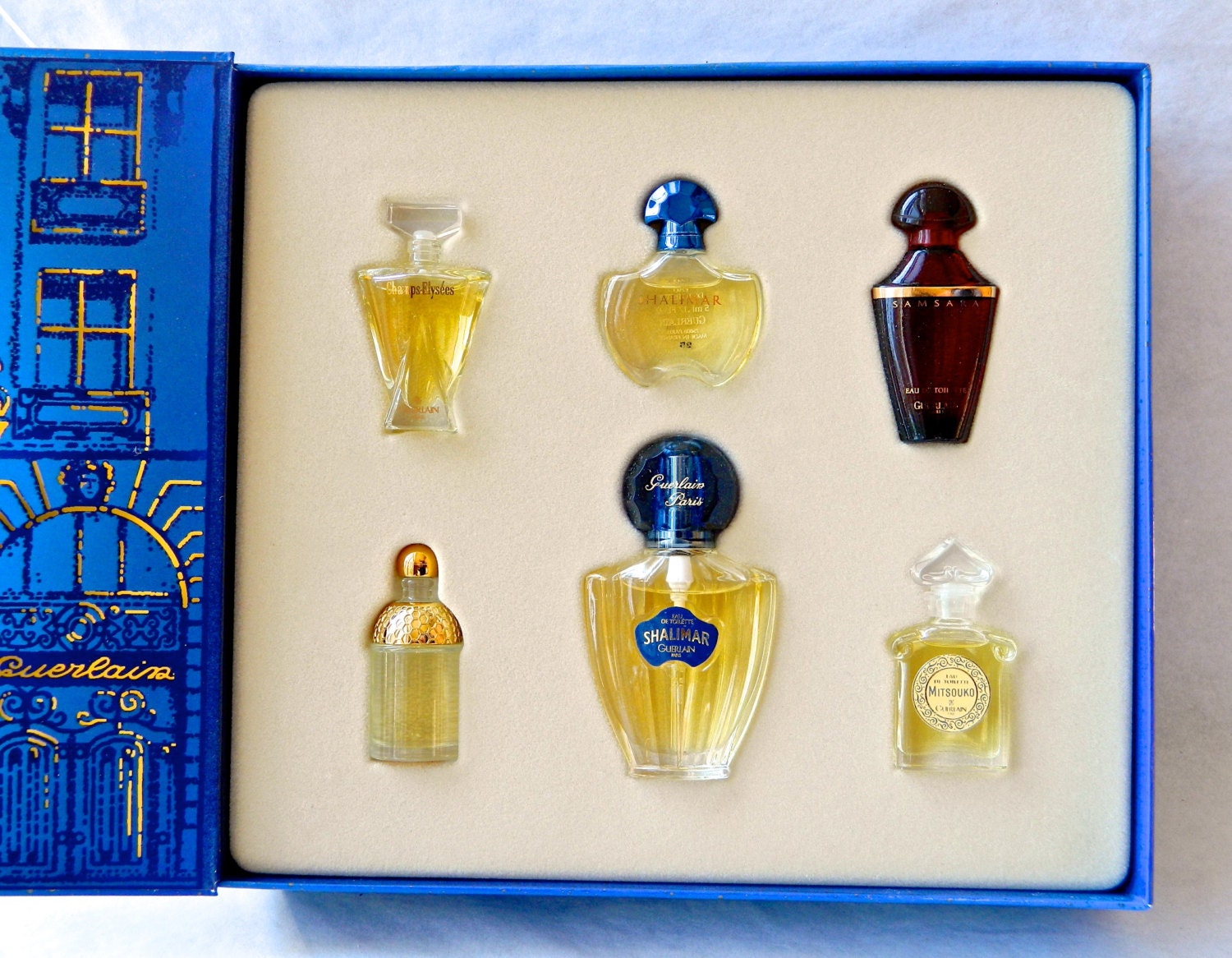 GUERLAIN Perfume Gift Set of 6 in Box Eau de Toilette