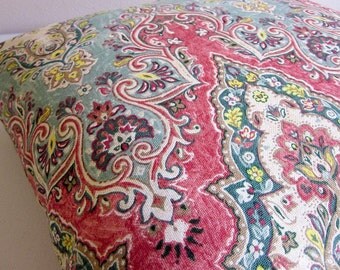 Boho Pillow, Indian Pillow, Moroccan Pillow, Kilim Pillow Cover, Paisley Pillow, Turkish Pillow, Decorative Pillow, Waverly Palace Sari