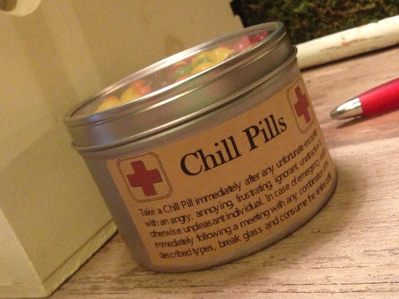 40% off REDESIGNED Novelty Chill Pills Gag Gift by scripturegifts