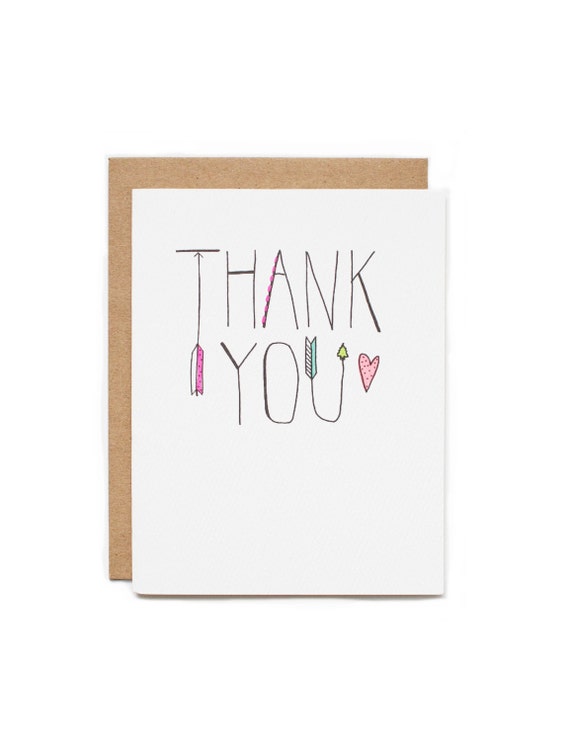 Arrow Thank You Card