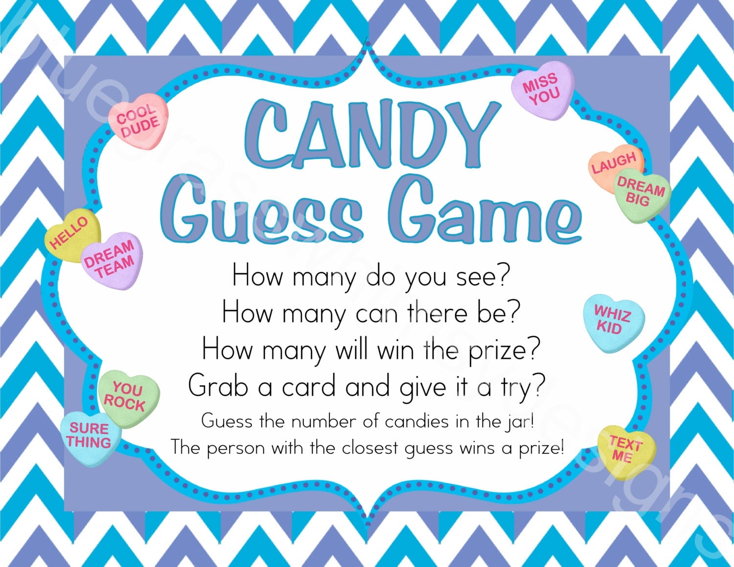 Guessing Game Template How Many In The Jar / Candy Guessing Game Gold