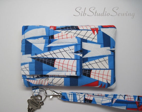 Sailboats Smartphone Wristlet, Fits iPhone 6, Smartphones up to 5.75 ...