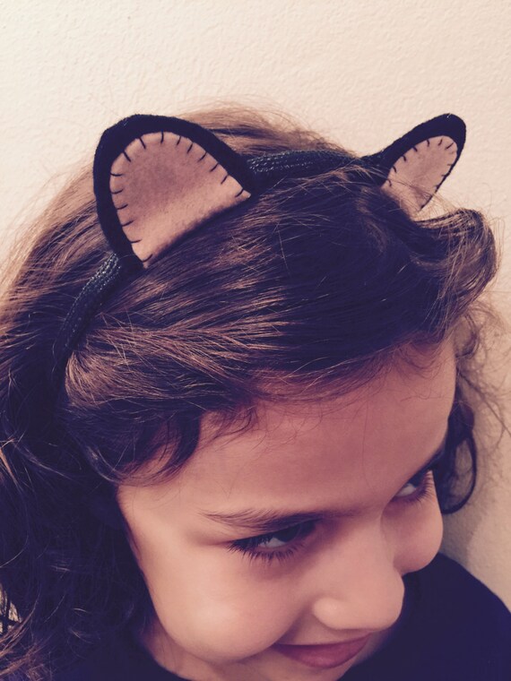 Felt kitty cat ears headband
