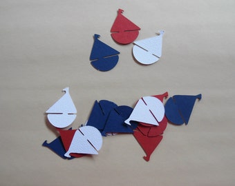 Nautical Party Confetti- Sailboat Table Confetti- Nautical Baby Shower Confetti