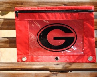 Red UGA Pencil Bag Great for Back to School