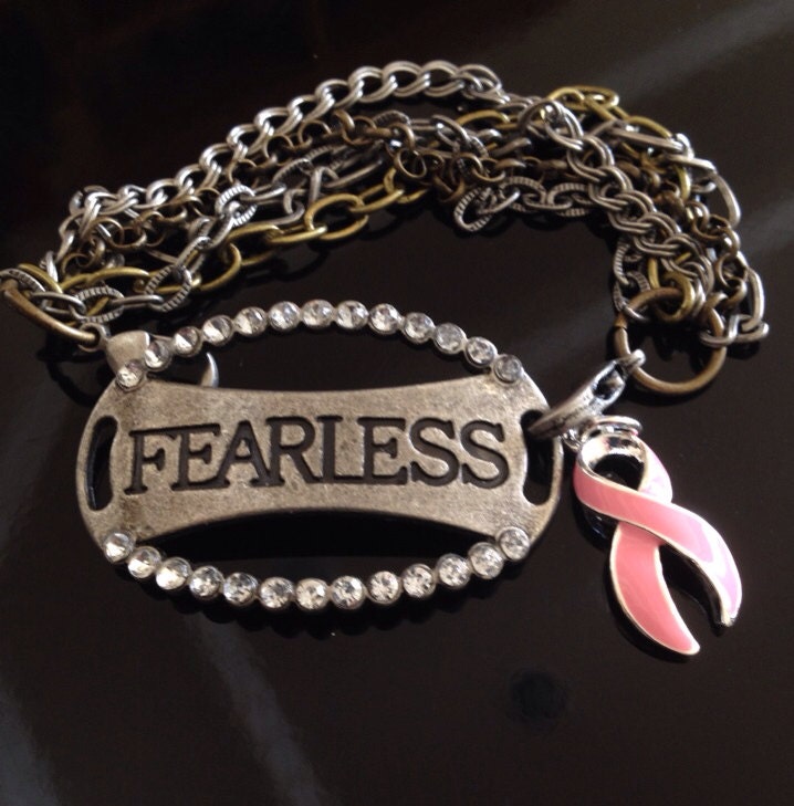 Breast Cancer Survivor Bracelet Fearless Multi Chain Jewelry