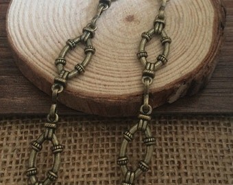 90cm antique bronze Chain 10x30mm wide
