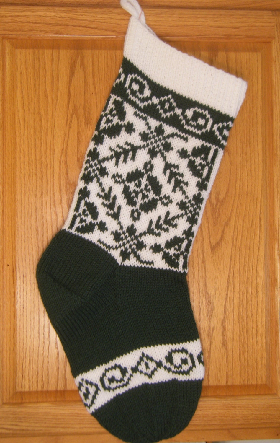 Knitting Pattern Christmas Stocking Norwegian by DenisesNeedle