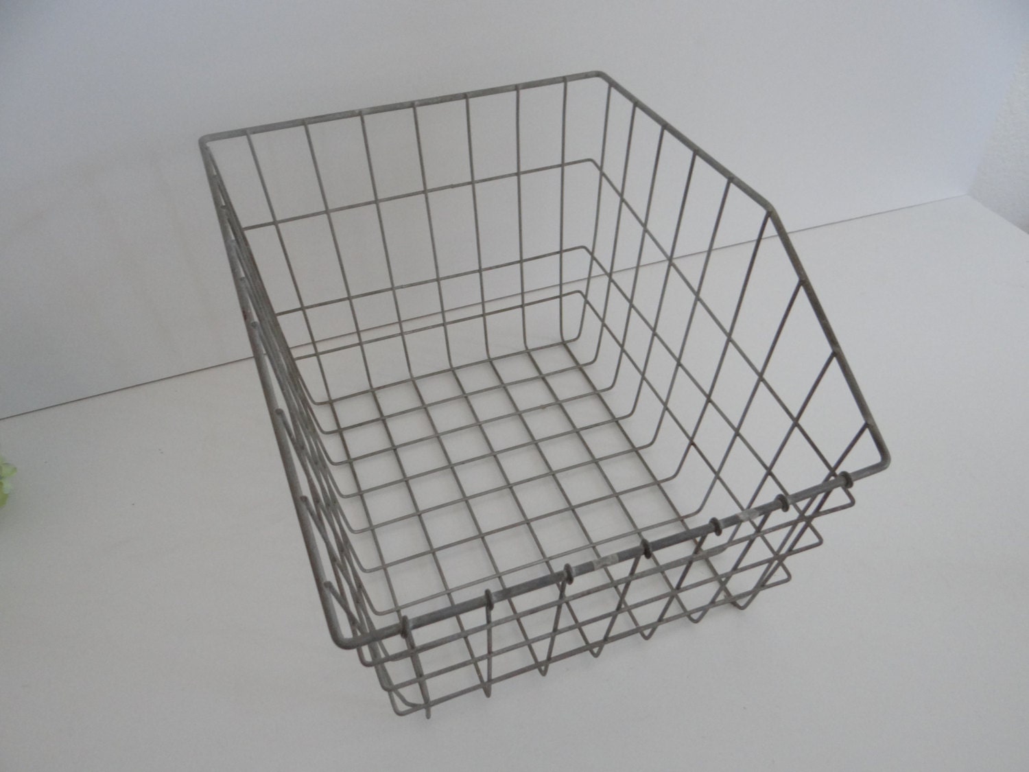 Industrial Wire Basket Storage Organization Office