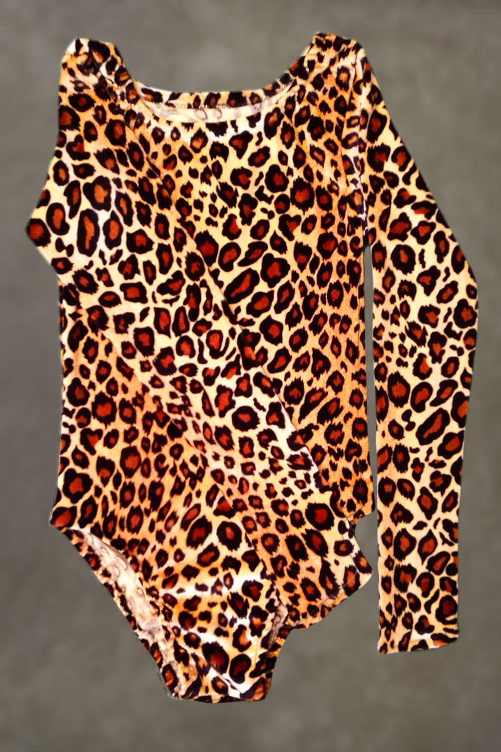 Gymnastics Leotards Dance Cat Costumes Velvet Leopard