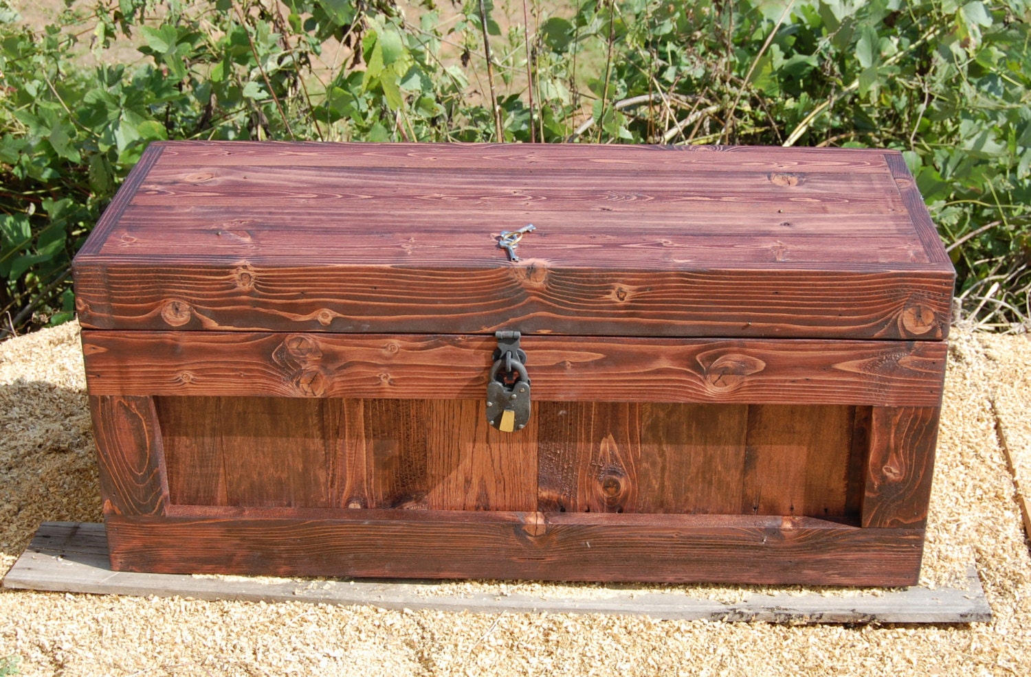 Chest with Lock/ Hope Chest/ Wooden Trunk/ by LooneyBinTradingCo