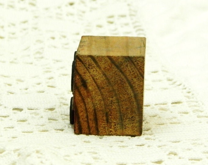 Small Antique French Monogram Embroidery Ink Stamp with the Letter Y / French Decor / Vintage Haberdashery