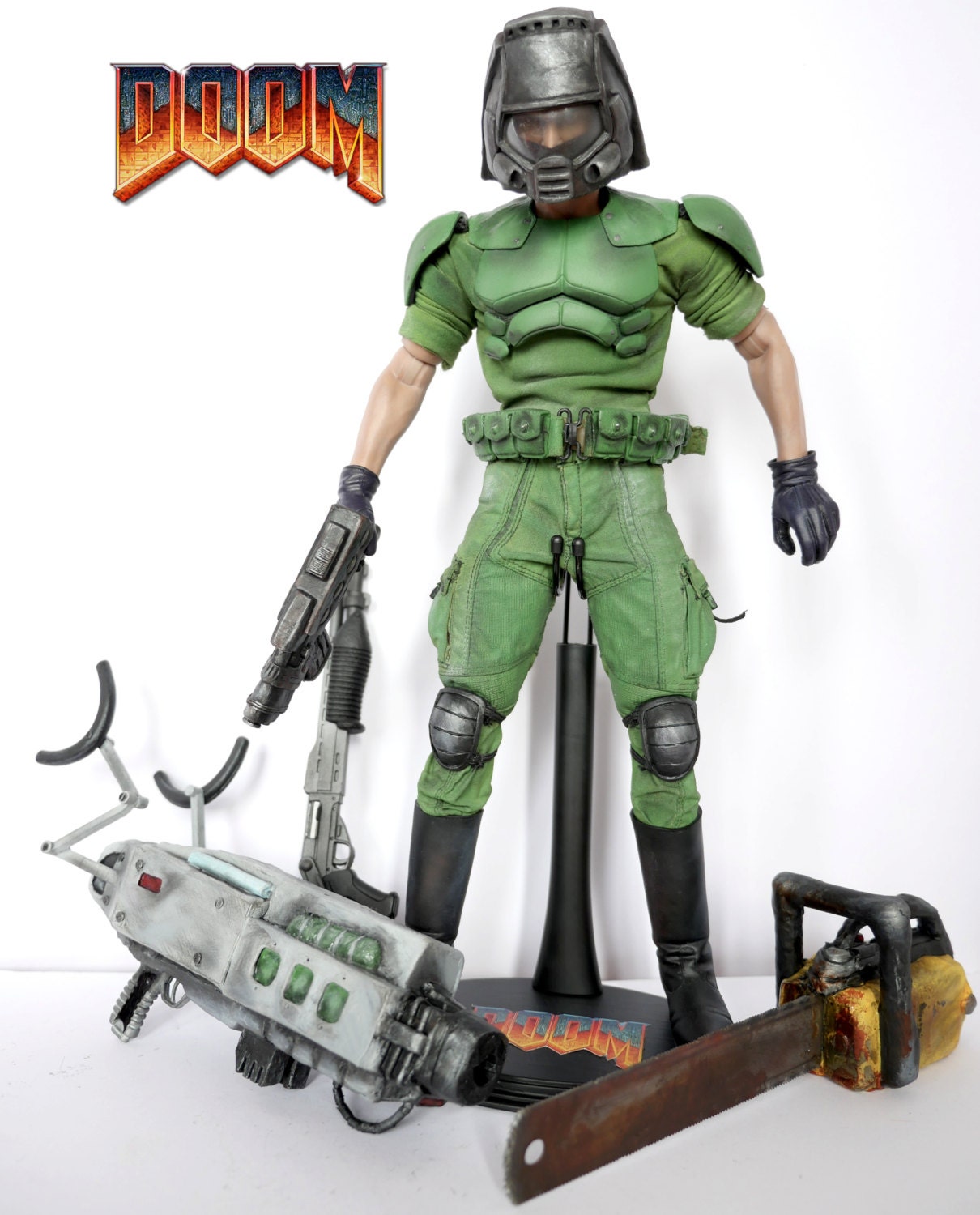 Doom The Doomguy Marine 12 16 Scale Custom Figure