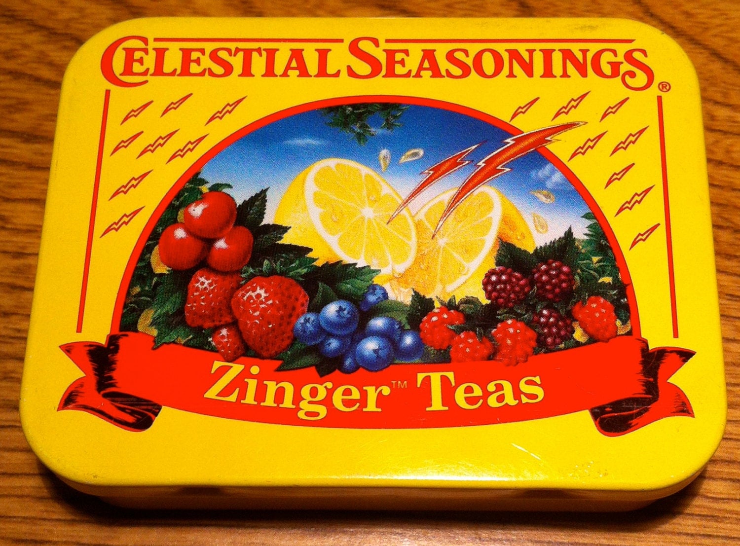 VINTAGE CELESTIAL SEASONINGS Travel Tea Tin by NoraDaughter