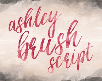 Printable Wisdom Brush Calligraphy font, Brush lettering font, handwritten font handlettered print font hand written font, commercial use