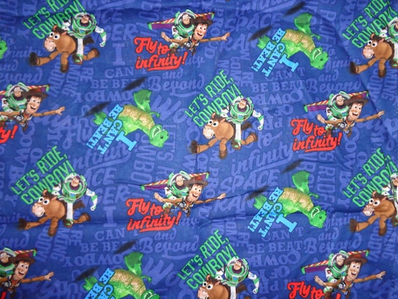 disney toy story fleece fabric star