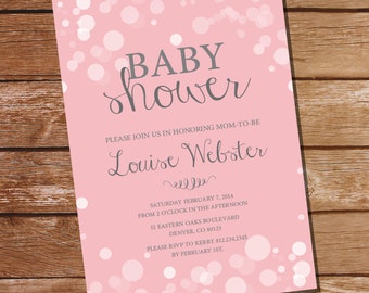 Chalkboard Rubber Duck Baby Shower Theme Girl Baby Shower