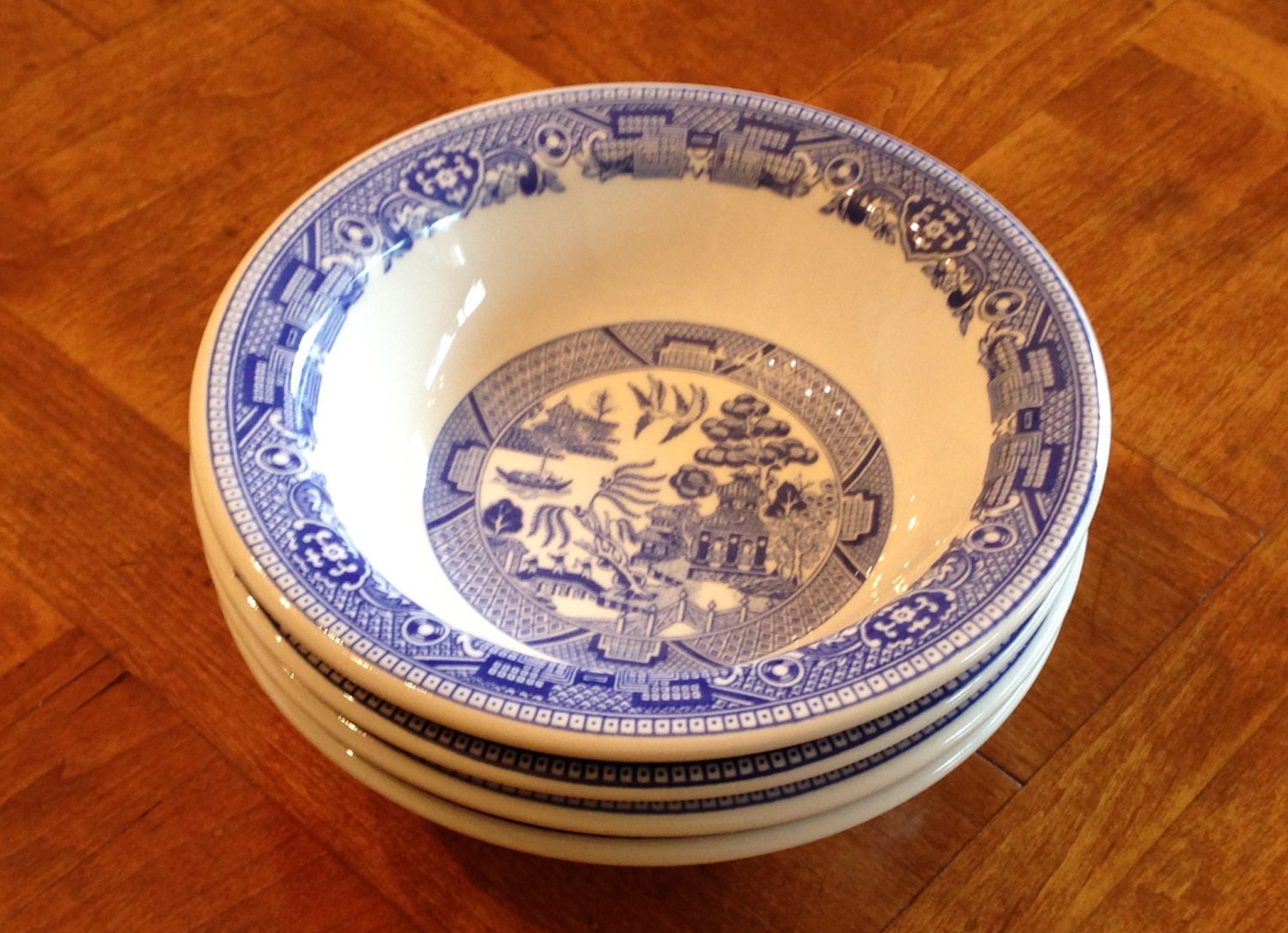 Buffalo Pottery Blue Willow Restaurantware Set of by JosChinaShop