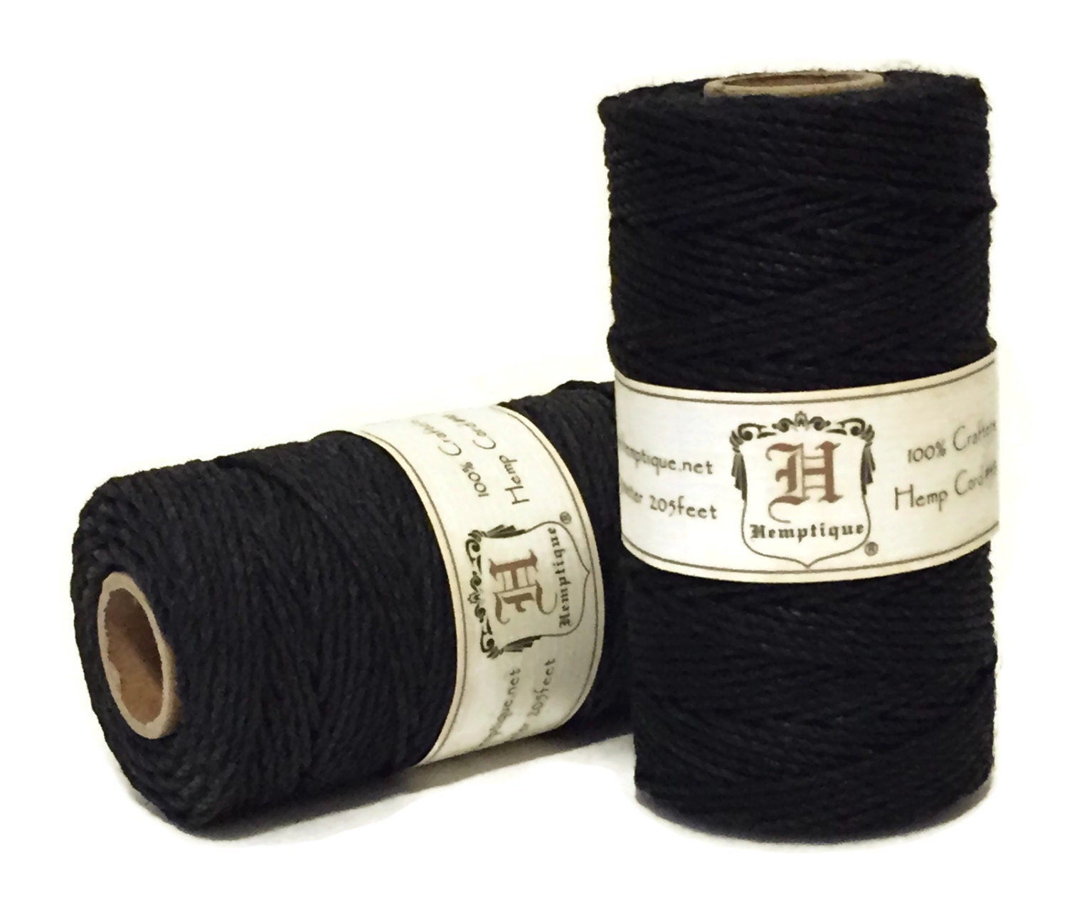 Hemp Cord Black 1.8mm Macrame Cord Packaging String Hemp