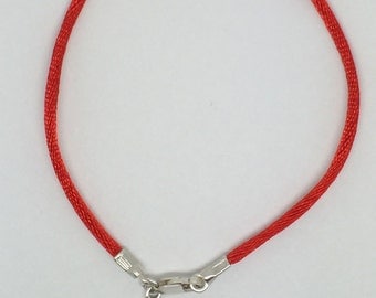 Red string bracelet with gold charm Clearance