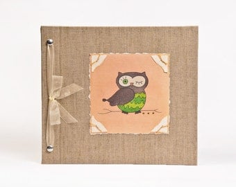 Baby Book - Baby Memory Book - Neutral, Unisex, Owl, Baby Album - Owl Baby Memory Book - Hugs and Kisses XO Baby Memory Book