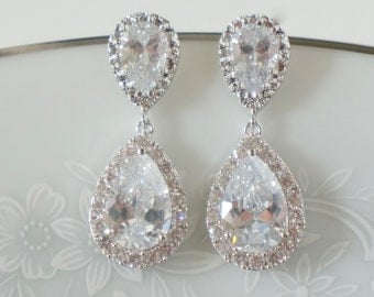 Crystal Bridal Earrings Wedding Jewelry Swarovski Crystal Wedding Earrings Gold Bridal Earrings Bridal Jewelry Crystal Drop
