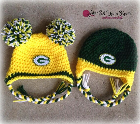 Crochet Cheer For Your Team Ear Flap Hat