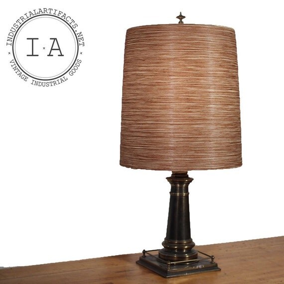 Vintage Night Stand Brass End Table Lamp