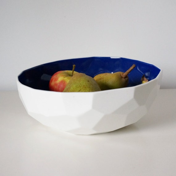 Modern porcelain fruit bowl large bowl for fruit by studiolorier