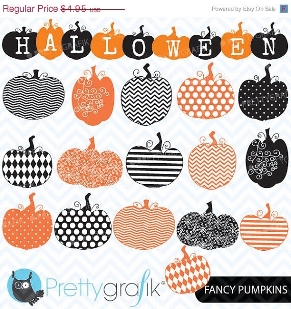 80% OFF SALE pumpkin jack o lantern clipart, commercial use, vector graphics, digital clip art, digital images - CL565 Il_570xn