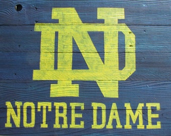 Notre Dame Rustic Sign