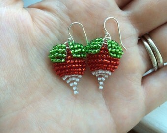 Radish earrings, Halloween, Luna Radish earrings dirigible plums, cosplay