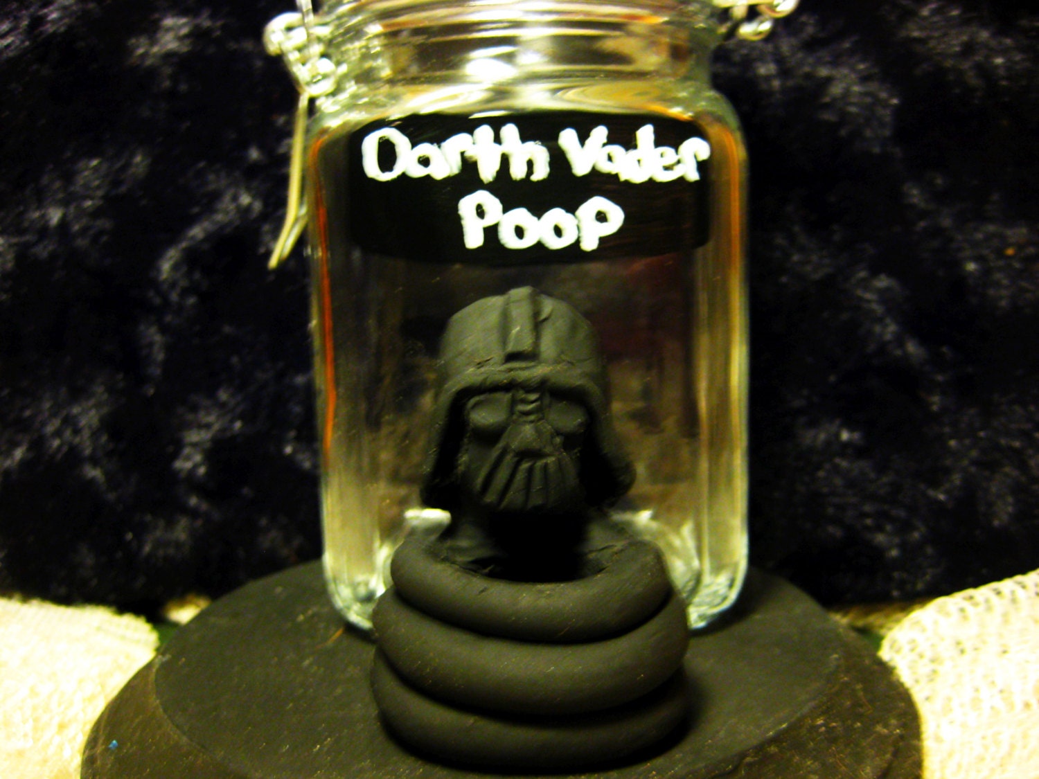 Darth Vader Poop in a Jar/ Star Wars Darth Vader Princess