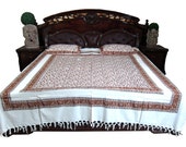 Cotton Bedspreads Home Decorations Bedcover Coverlet Pillow Sham 3pc Set
